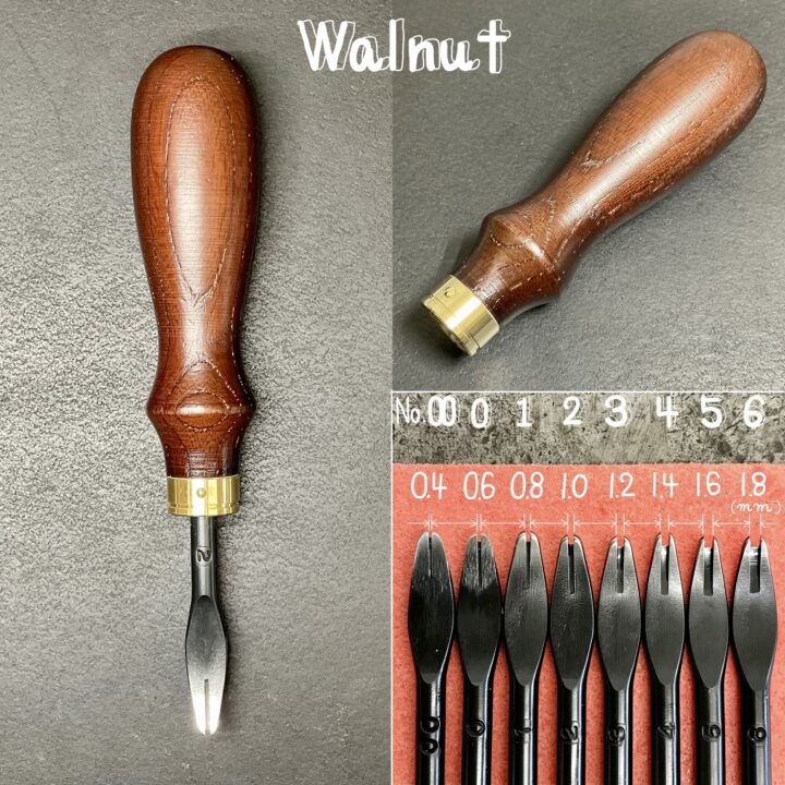 Special Edger【Walnut】8types/ Includes: Polishing compound/ Water